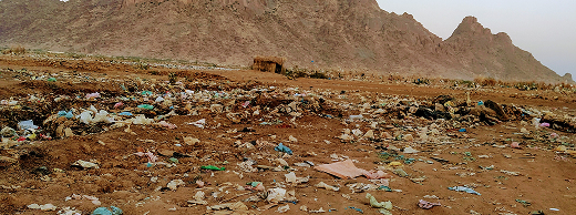 Vertedero afectado por el cambio climático en RDC